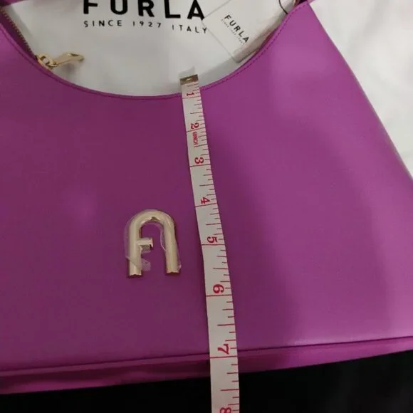 Furla Diamante S Shoulder Bag Violet NWT - Picture 8 of 10